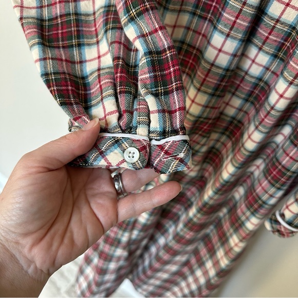 L.L. Bean Women's Scotch Plaid Stewart Nightgown Pajamas L - Picture 9 of 11
